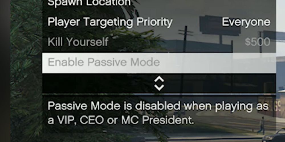 Passive Disabling What Is Passive Mode On Gta at Russell Romine blog