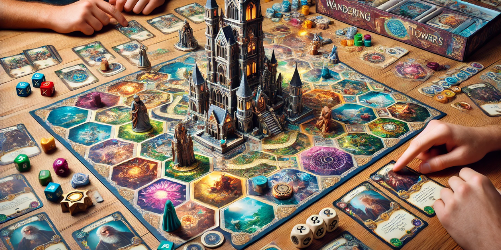 Exploring Wandering Towers: A Family-Friendly Board Game with Hidden Depths