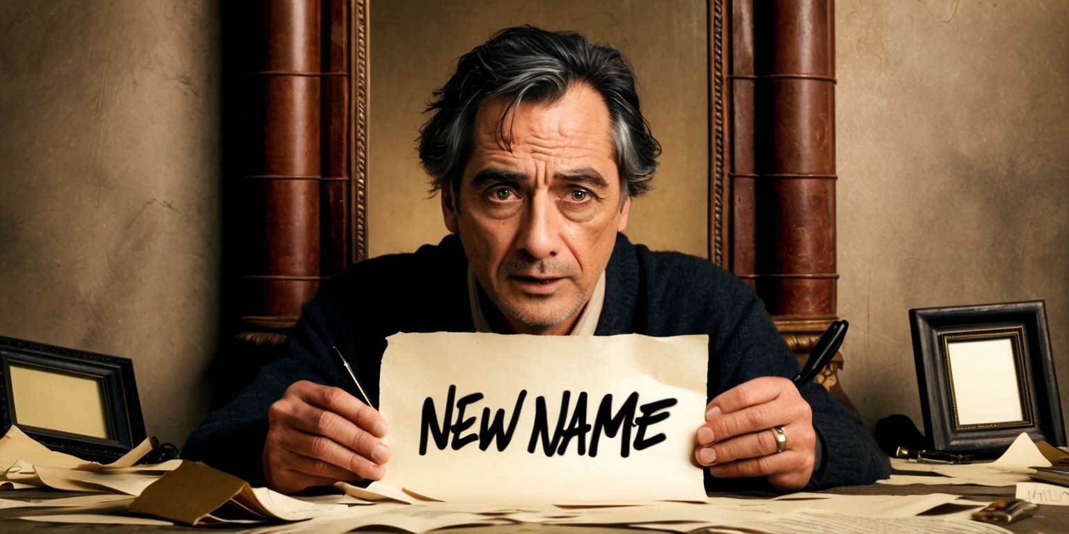 Actor Reinvents His Identity With a Name Change Amid Family Dissent